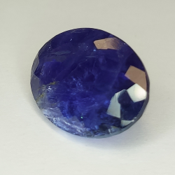 17,98 ct blauer Tansanit im Ovalschliff, 19,61 x 13,87 mm