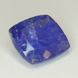 8,86 ct blauer Tansanit im Kissenschliff, 13,14 x 11,92 mm