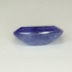 Taglio a cuscino di tanzanite blu da 12,93 ct, 11,55x12,43 mm