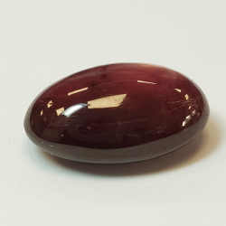 Cabochon ovale Rubis étoilé 25,35 ct 25,35x12,93 mm