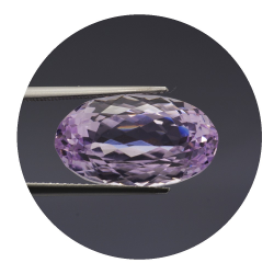 15,26 ct.Kunzite Taille Ovale