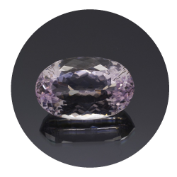 17,32 ct..kunzite Ovale