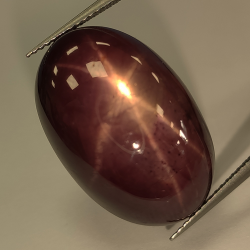 42,80 ct ovaler Sternrubin-Cabochon, 23,50 x 15,64 mm