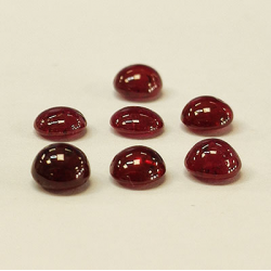 Rubino rosso da 2,23 ct, taglio rotondo, 3,7-3,8 mm, 7 pezzi