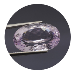 17,32 ct..kunzite Ovale