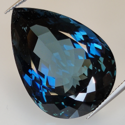 34.54ct Topaz London Natural Size Pear 24.05x17.23 mm