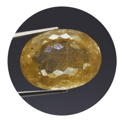 32,66 ct .Rutilquarz Oval