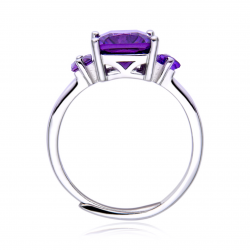 Ring aus Amethyst und 925er Silber