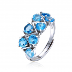 Topaz and 925 Silver Ring