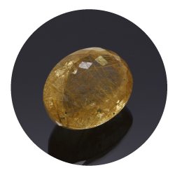 33,37 ct. .Rutilquarz Oval