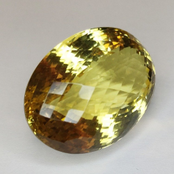 116.76ct Citrine Quartz Oval Cut 35.28x25.37mm