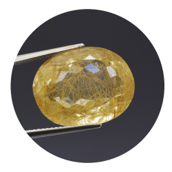 22,16 ct.  .Rutilquarz Oval