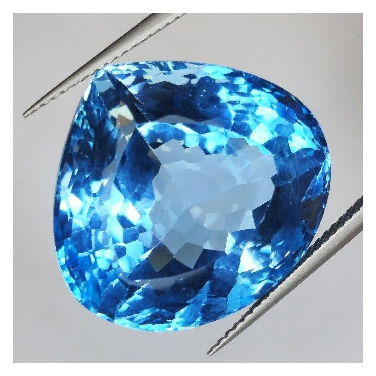 54.14ct Blue Topaz Pear Cut 22.32x20.75mm