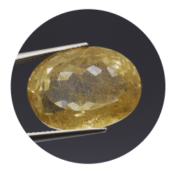 25,61 ct. Quarzo Rutilato Ovale