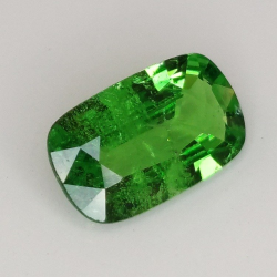 1.64ct Green Tsavorite Cushion Cut 9.95x5.95mm