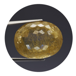 25,61 ct. .Rutilquarz Oval