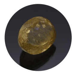 25,61 ct. .Rutilquarz Oval