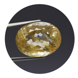 20,01 ct. Rutile Quartz Oval Cut