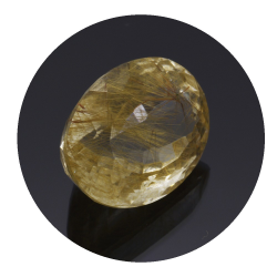 20,01 ct .Rutilquarz Oval