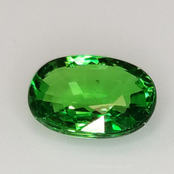 1,12 ct grüner Tsavorit im Ovalschliff 7,76 x 5,44 mm