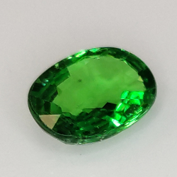 1,12 ct grüner Tsavorit im Ovalschliff 7,76 x 5,44 mm