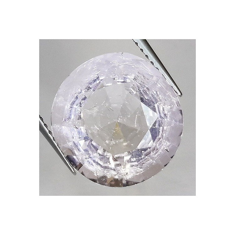 Morganite rose 5,96 ct taille ronde 13,70x13,33 mm