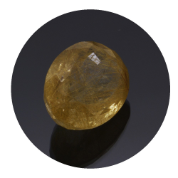 17,69 ct. Quartz rutilé Ovale