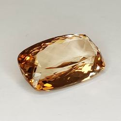 9,89 ct Champagner-Topas im Kissenschliff, 16,93 x 10,14 mm