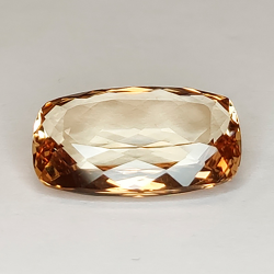 9.89ct Champagne Topaz Cushion Cut 16.93x10.14mm