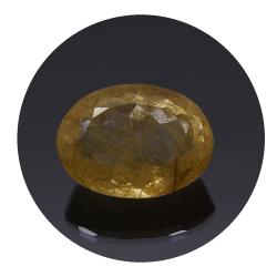 17,69 ct. Quartz rutilé Ovale