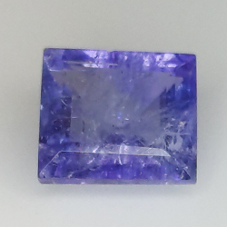 Tanzanite blu taglio Princess da 2,44 ct, 7,98 x 7,31 mm