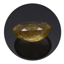 17,69 ct. Cuarzo Rutilado Ovalada