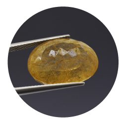 18,23 ct. Rutilquarz Oval