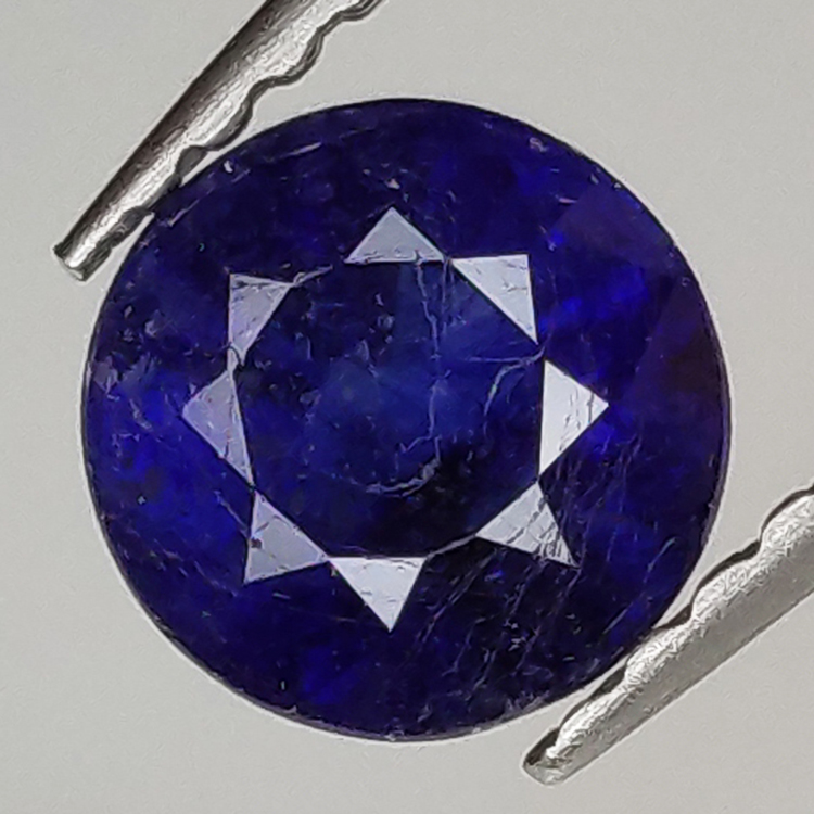 1,23 ct Saphir im Rundschliff 5,80 x 5,74 mm