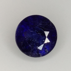 1.23ct Sapphire round cut 5.80 x 5.74 mm