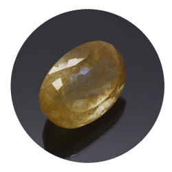 22,98 ct. Cuarzo Rutilado Ovalada