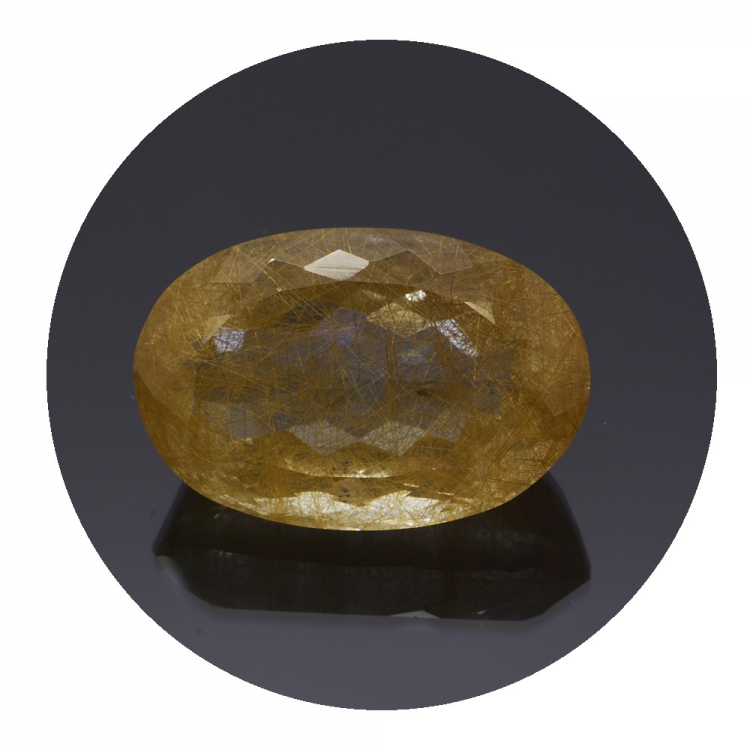 22,98 ct. Cuarzo Rutilado Ovalada