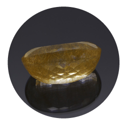 22,98 ct. Rutilquarz Oval