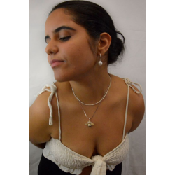 Orecchini perla e argento 925
