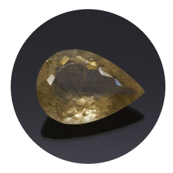 22,53 ct. Quartz rutilé Poire