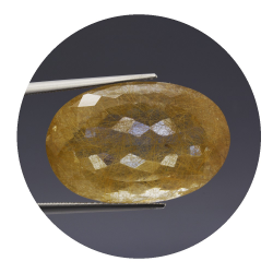 28,87 ct. Rutilquarz Oval