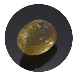 27,86 ct. Quartz rutilé Ovale