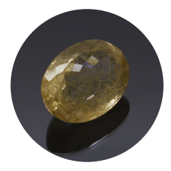 35,51 ct Quartz rutilé Ovale