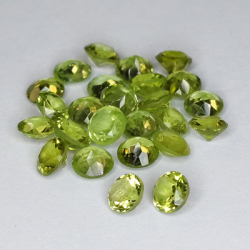 4,86ct Peridoto Verde Talla Redonda 3,5mm