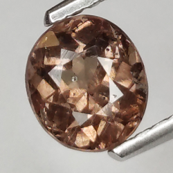 1.10ct Champagne Garnet Oval Cut 6.07x5.33mm