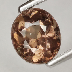 1.10ct Champagne Garnet Oval Cut 6.07x5.33mm