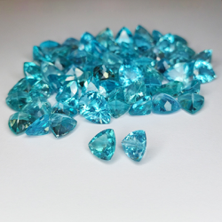 Taglio rotondo di apatite da 1 ct, 3,5 mm