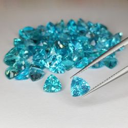 Taglio rotondo di apatite da 1 ct, 3,5 mm