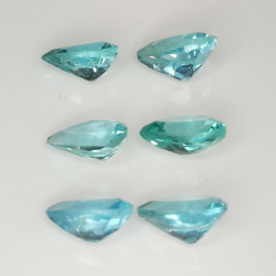 Taglio a pera di apatite da 1 ct, 6x4 mm