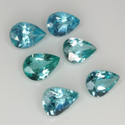 Taglio a pera di apatite da 1 ct, 6x4 mm